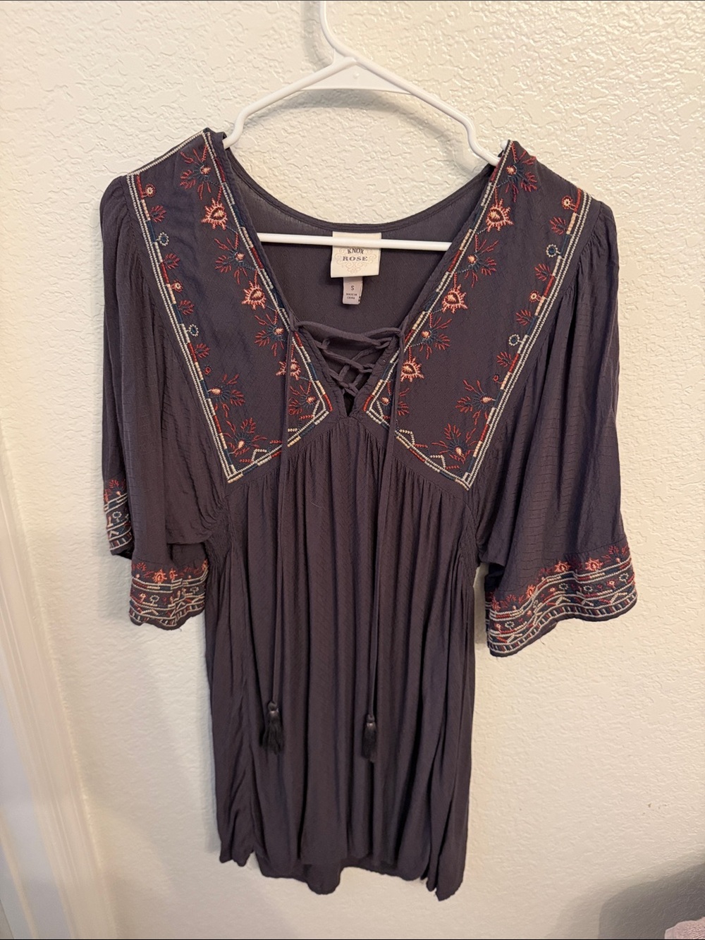 Quarter sleeve dress